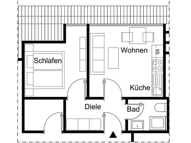 Gaestehaus Roell - Wohnung 2 نورديرني المظهر الخارجي الصورة